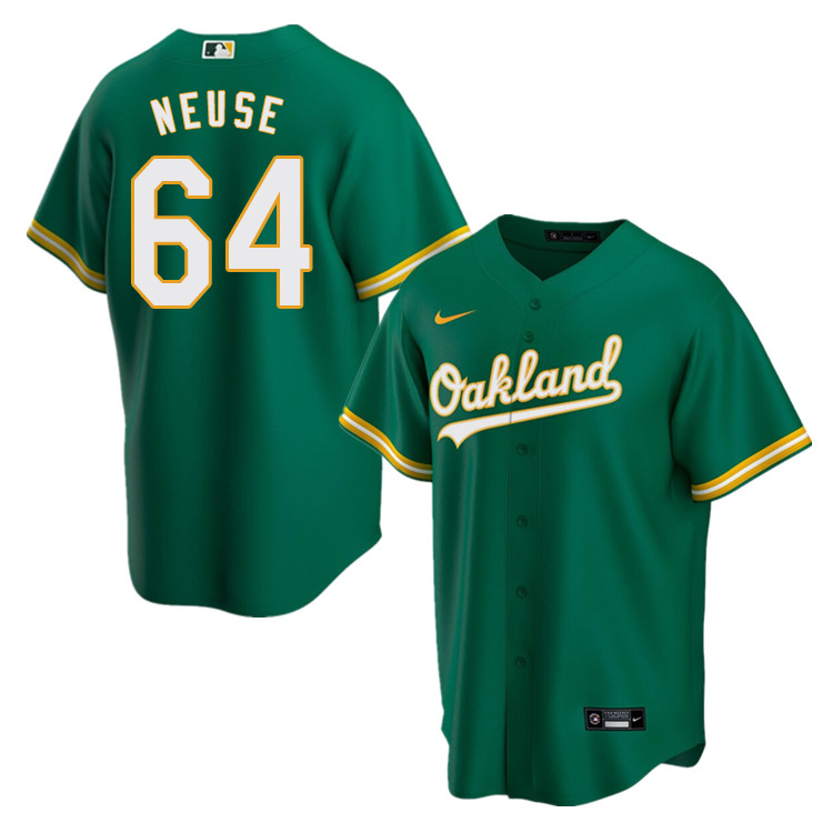 Nike Men #64 Sheldon Neuse Oakland Athletics Baseball Jerseys Sale-Green